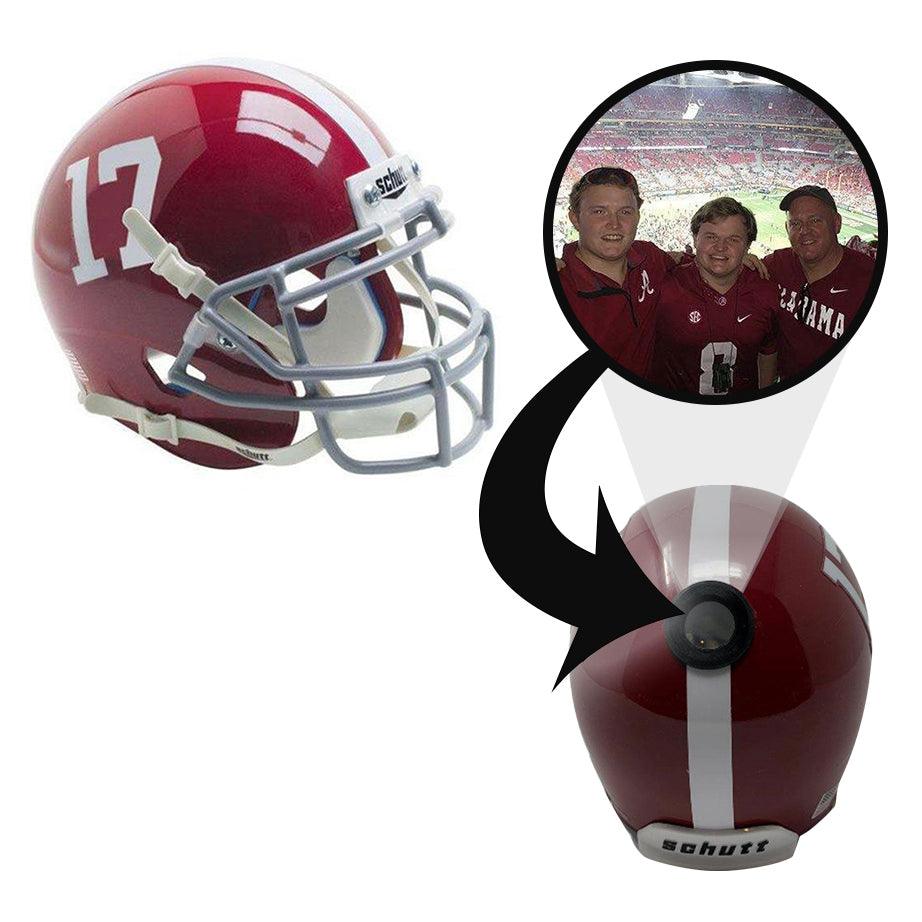 Alabama Crimson Tide College Football Collectible Mini Helmet - Picture Inside - FANZ Collectibles (Online Order Only) (ONLINE ORDER ONLY)