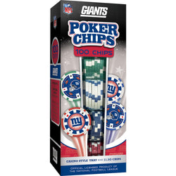 New York Giants 100 Piece Poker Chips (ONLINE ORDER ONLY)