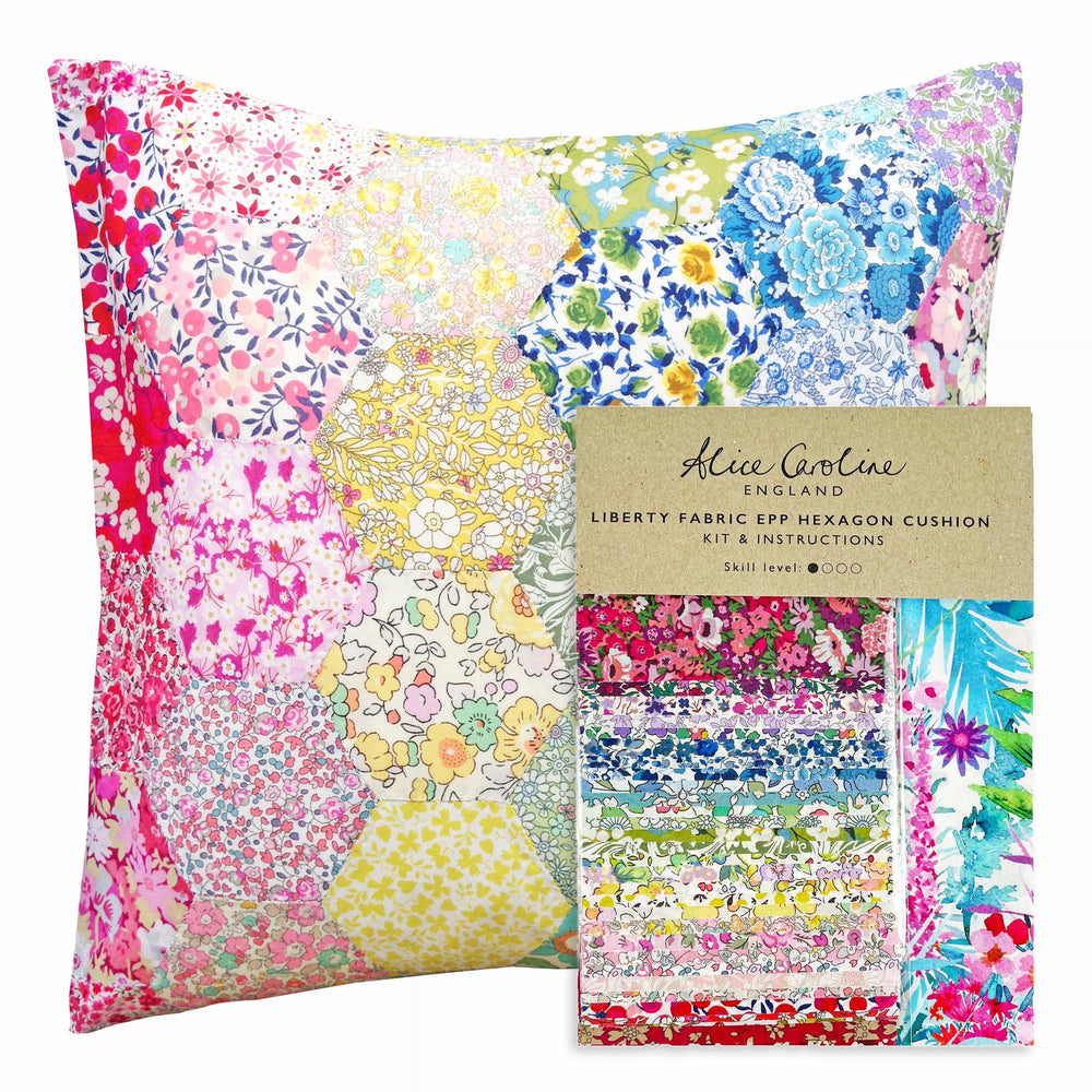 Liberty Tana Lawn® Patchwork Cushion Kit – English Paper Piecing (EPP) Beginner Project (ONLINE ORDER ONLY)