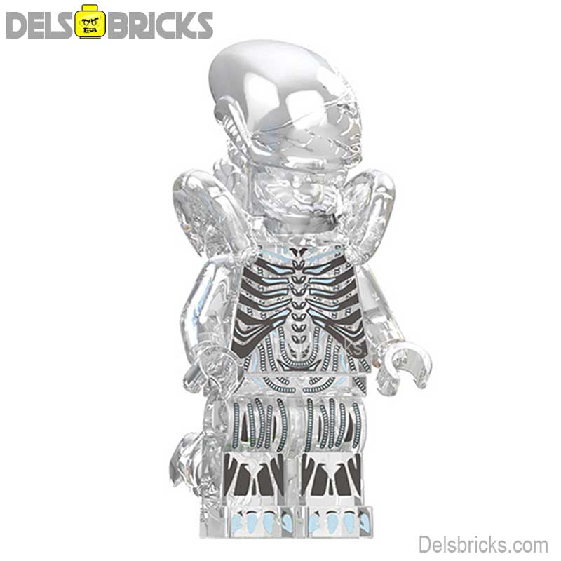 Alien Xenomorph transparent Lego Minifigures custom Toys (ONLINE ORDER ONLY)
