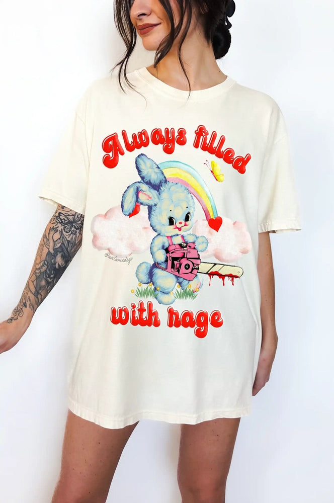 Always Filled With Rage Bunny Tee (ONLINE ORDER ONLY)