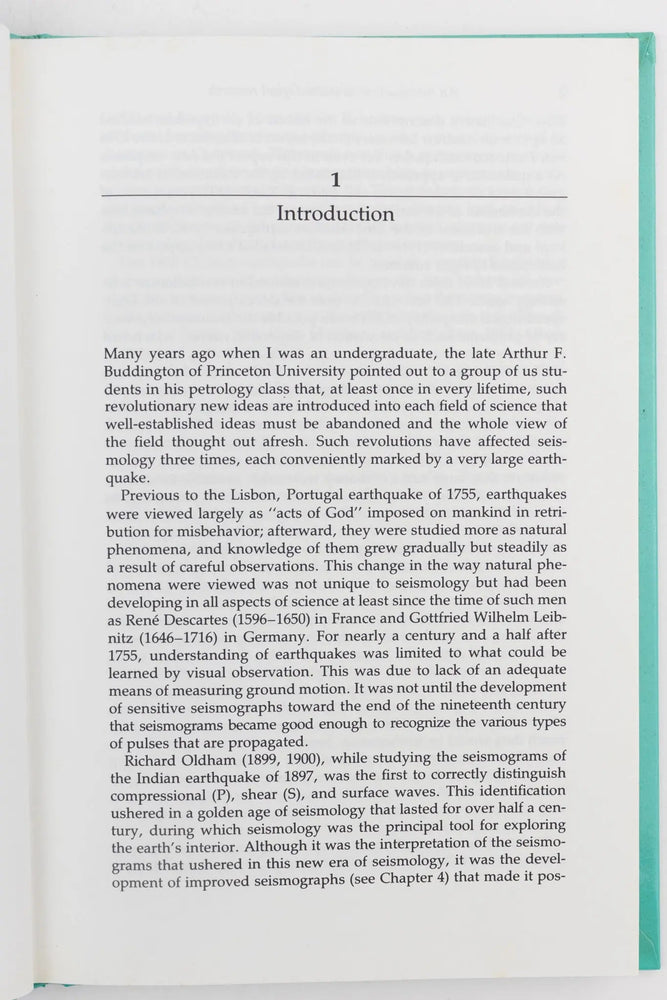 An Introduction to Seismological Research (ONLINE ORDER ONLY)
