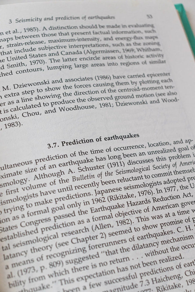 An Introduction to Seismological Research (ONLINE ORDER ONLY)