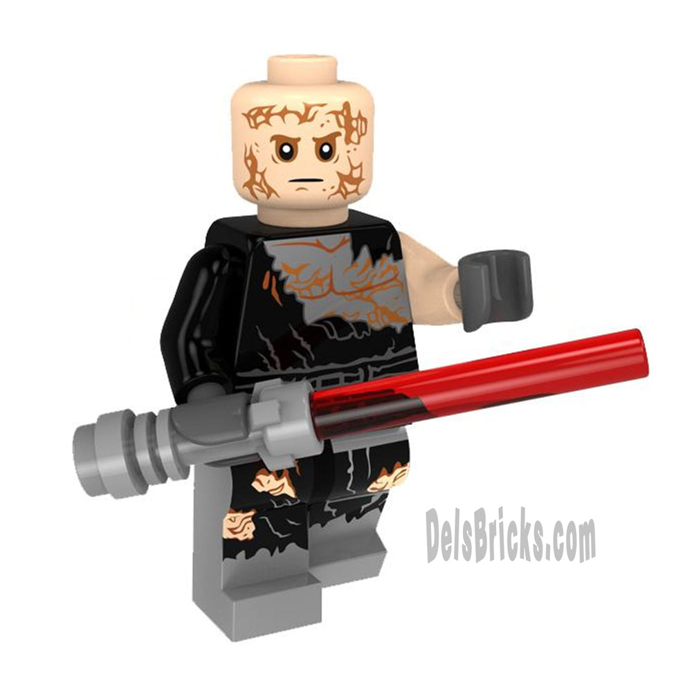 Anakin Skywalker Burned Vader Lego Minifigures Custom Toys (ONLINE ORDER ONLY)