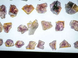 ANHUI Yellow Fluorite with Thousand Layer Purple Phantoms, RARE Minerals (ONLINE ORDER ONLY)