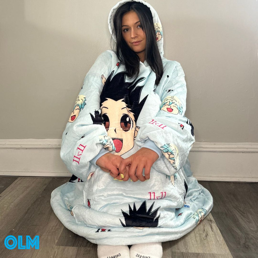 Hunter x Hunter Wearable Blanket Hoodie for Kids & Adults (ONLINE ORDER ONLY)