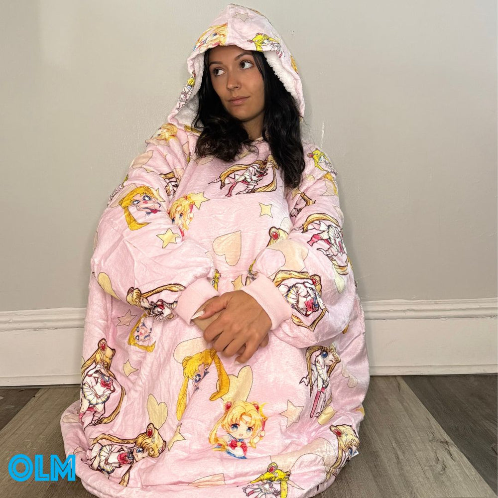 Sailor Moon Wearable Blanket Hoodie for Kids & Adults | OLM Toys (ONLINE ORDER ONLY)