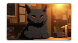 Anime Coffee Cat TCG Playmat or XL Desktop (ONLINE ORDER ONLY)