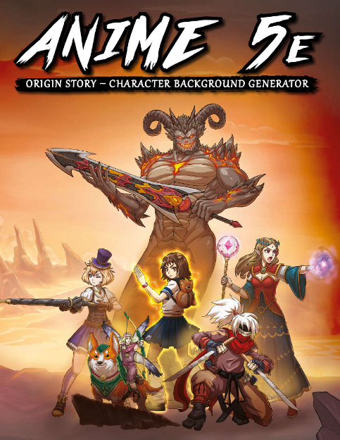 Anime 5E Origin Story - Character Background Generator (Online Only)