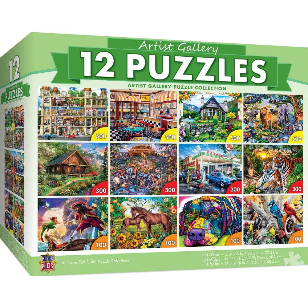 Artist Gallery Jigsaw Puzzle Collection - 12 Pack (ONLINE ORDER ONLY)