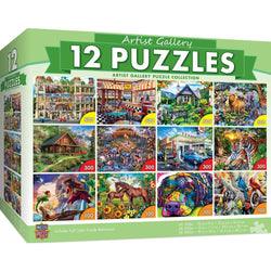 Artist Gallery Jigsaw Puzzle Collection - 12 Pack (ONLINE ORDER ONLY)