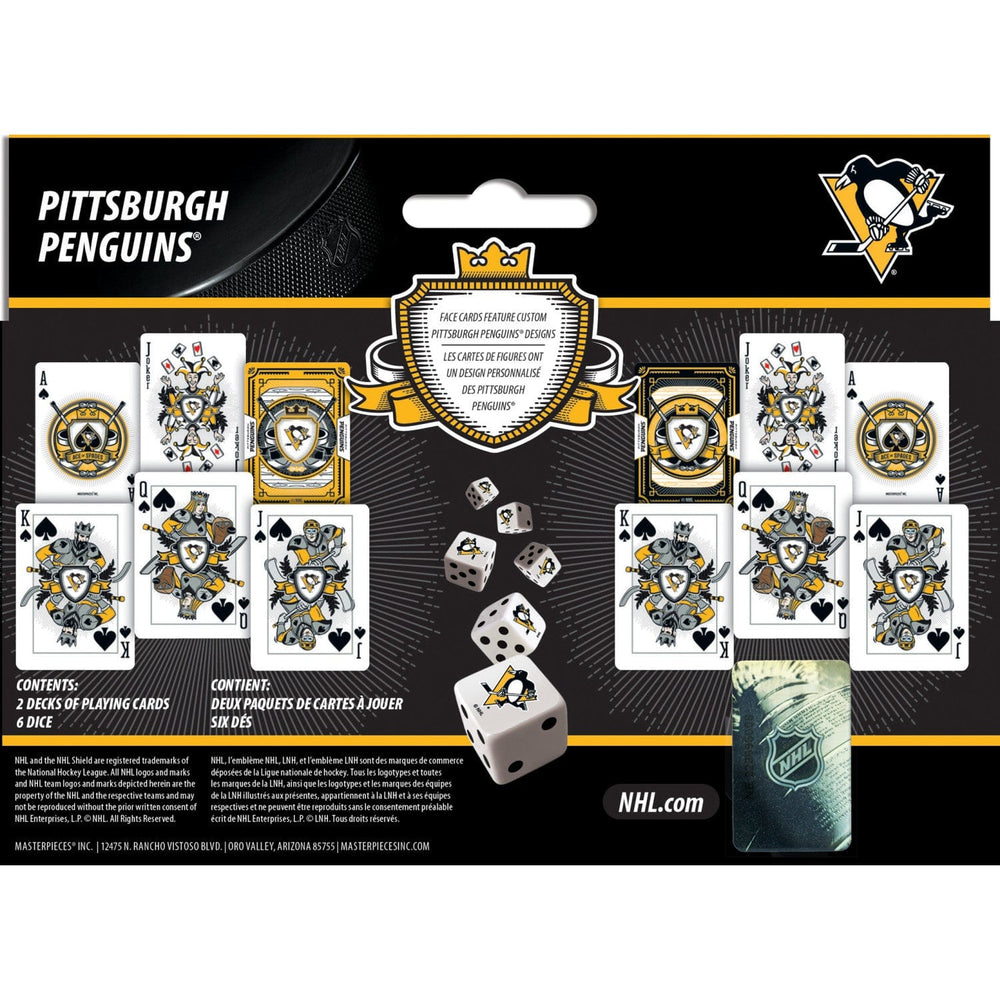 Pittsburgh Penguins - 2-Pack Playing Cards & Dice Set