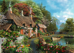 Puzzle: Large Format - Cottage on a Lake