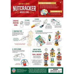Holiday Craft Kit - Nutcracker Mouse King Wood Paint Kit