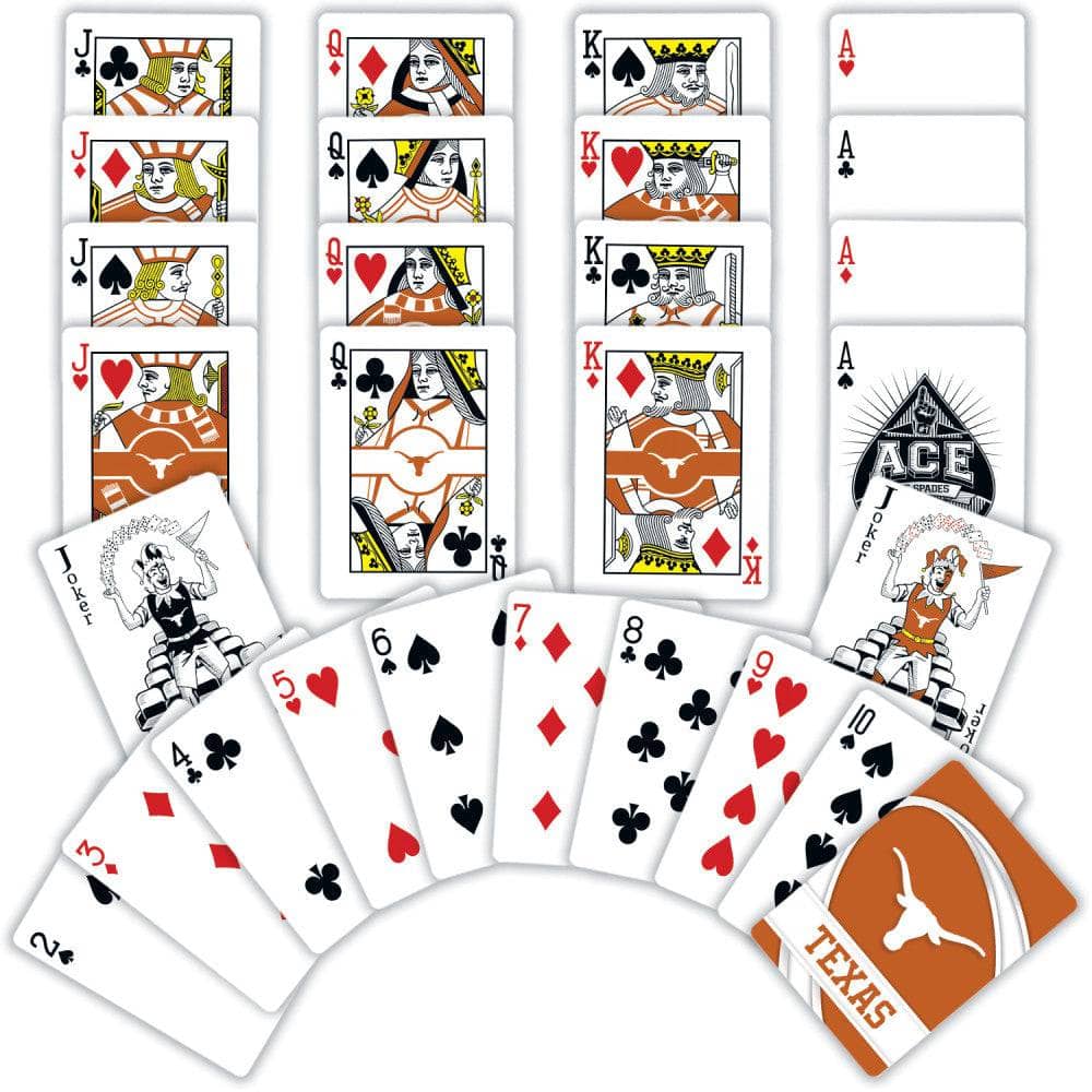 Texas Longhorns Playing Cards - 54 Card Deck (ONLINE ORDER ONLY)