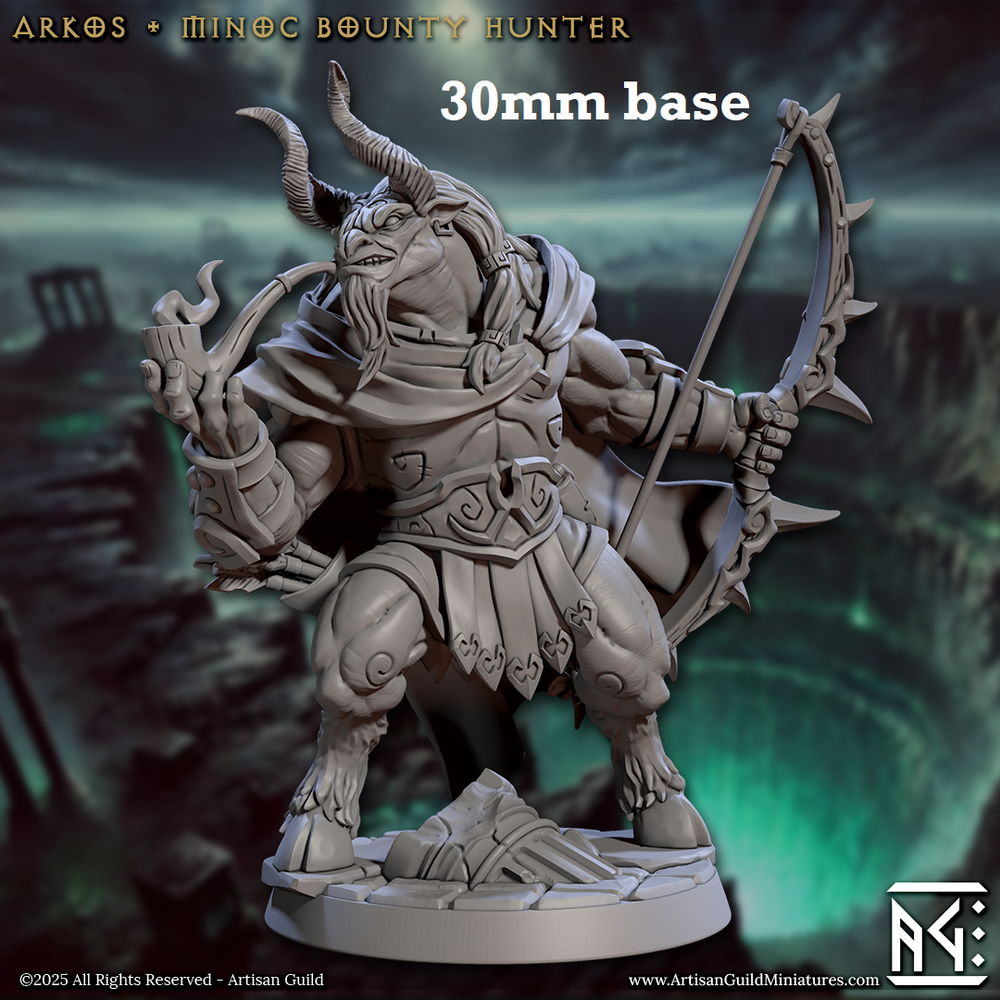 Arkos, Minoc Bounty Hunter (Male Minotaur Ranger) (Online Only)