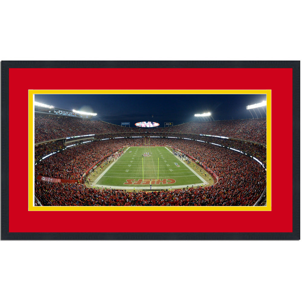 Framed Arrowhead Stadium Kansas City Chiefs 16x24 Football Photo Professionally Matted (ONLINE ORDER ONLY)
