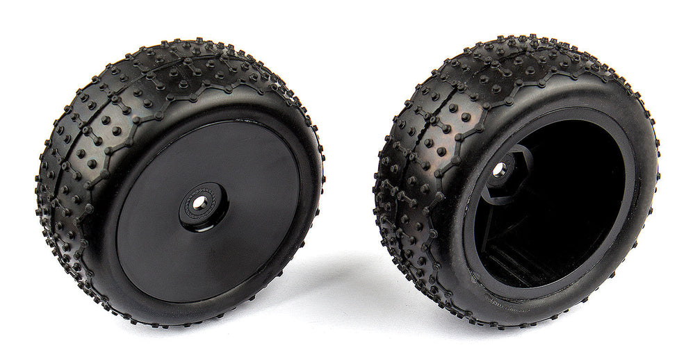 Team Associated Front Narrow Mini Pin Tires Mounted for Reflex 14T or 14B (ONLINE ORDER ONLY)
