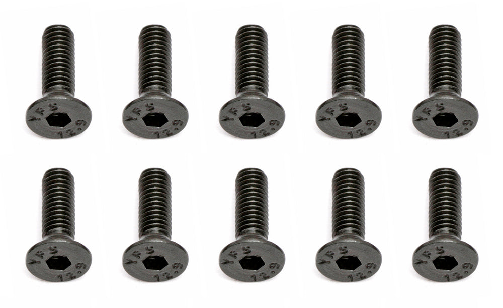 Team Associated M3X10mm Flat Head Hex Screw (10) (ONLINE ORDER ONLY)