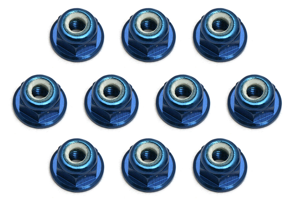 Team Associated Factory Team Blue 3mm Locknut (10) (ONLINE ORDER ONLY)