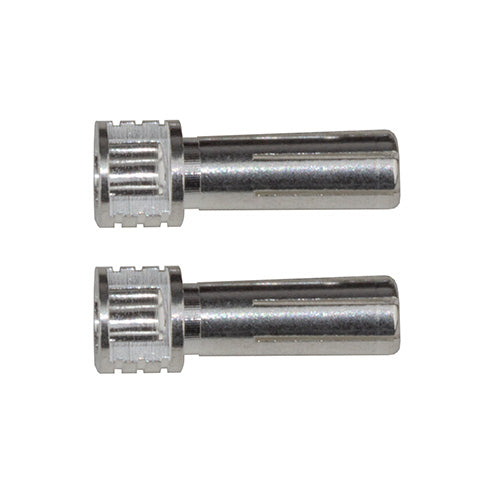Team Associated Grip Bullets 5mm x 14mm Connectors Silver (2) (ONLINE ORDER ONLY)