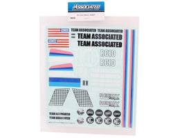 Team Associated RC10CC Decal Sheets 6312 (ONLINE ORDER ONLY)