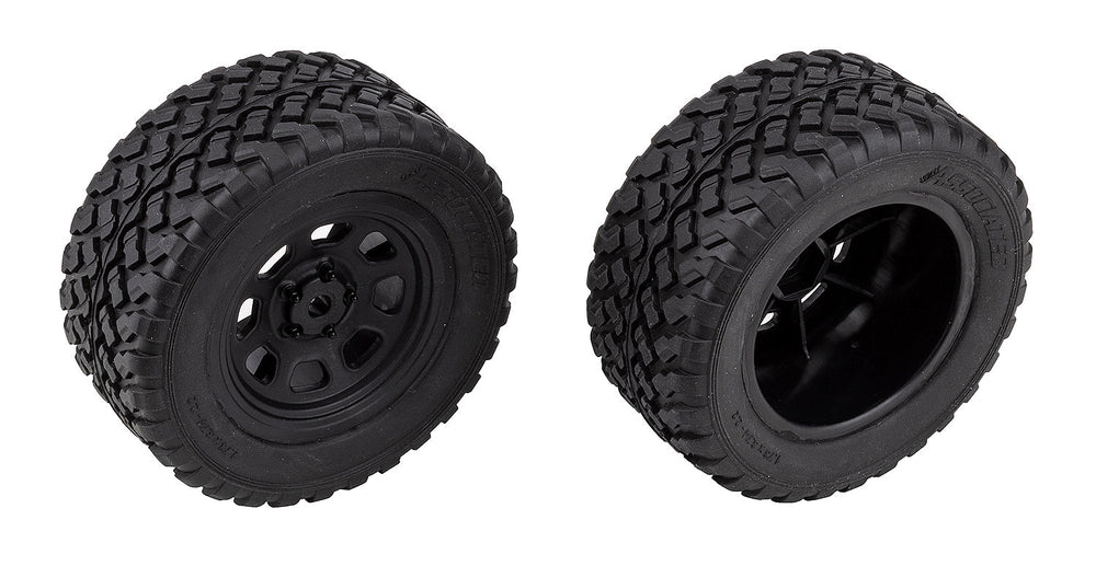 Team Associated Pro2 LT10SW Rear Wheels and Tires Mounted (ONLINE ORDER ONLY)