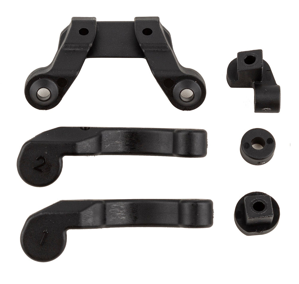 Team Associated RC10B6.4 Front Wing Mount Fan Mounts and Battery Brace Shim Set (ONLINE ORDER ONLY)