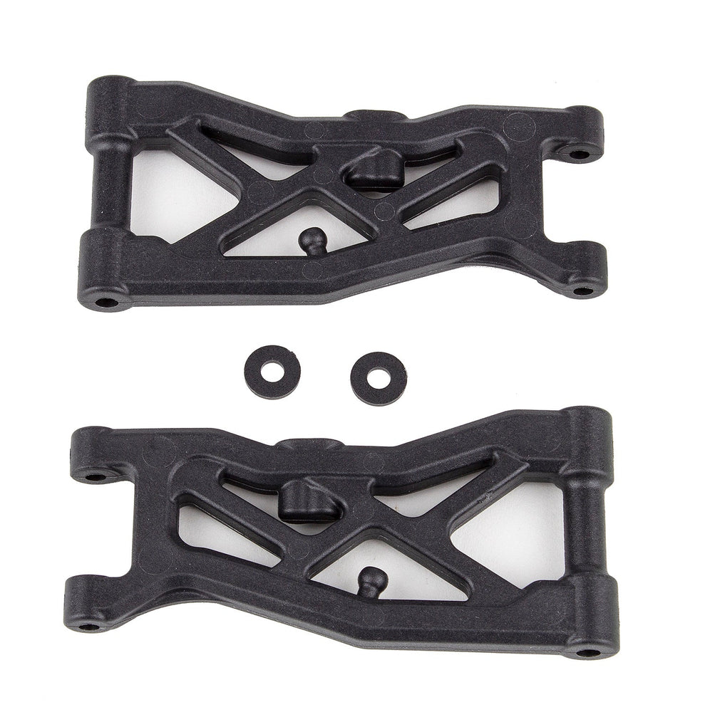 Team Associated RC10B74.2 FT Front Suspension Arms Gull Wing Carbon (ONLINE ORDER ONLY)
