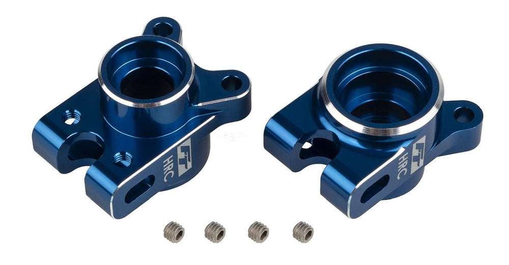 Team Associated RC10B7 Factory Team HRC Rear Hub Set - Blue Aluminum