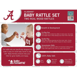 Alabama Crimson Tide - Baby Rattles 2-Pack (ONLINE ORDER ONLY)