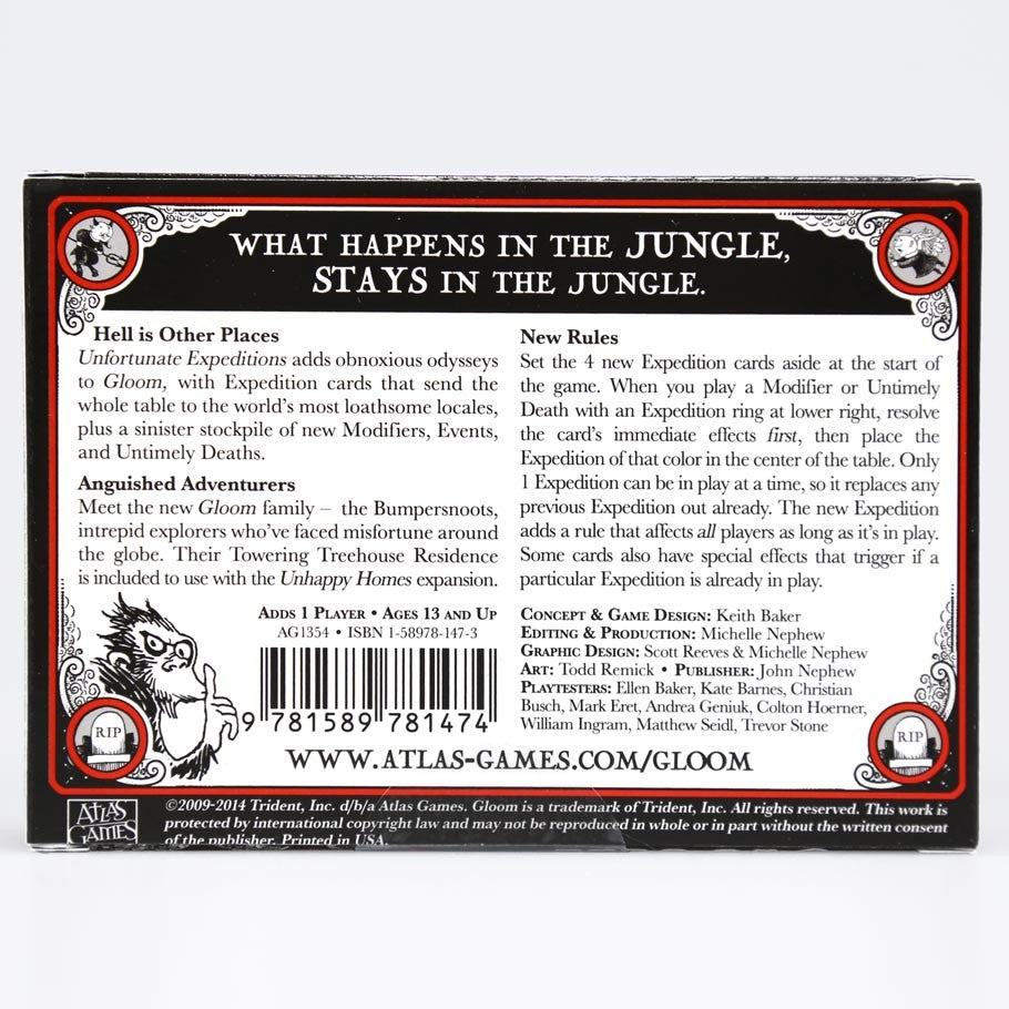 Gloom (2nd Edition): Unfortunate Expeditions (ONLINE ORDER ONLY)