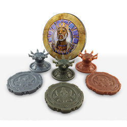 Metallic Plastic Coins & Crowns Set (Cursed Court) (ONLINE ORDER ONLY)