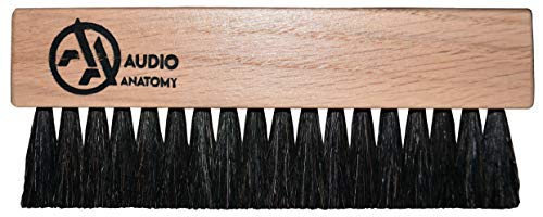 OAK WOOD BRUSH NATURAL WITH ANTISTATIC GOAT AND NYLON FIBER - DELUXE (DRY & WET CLEANING) [Vinyl Accessories] (ONLINE ORDER ONLY)
