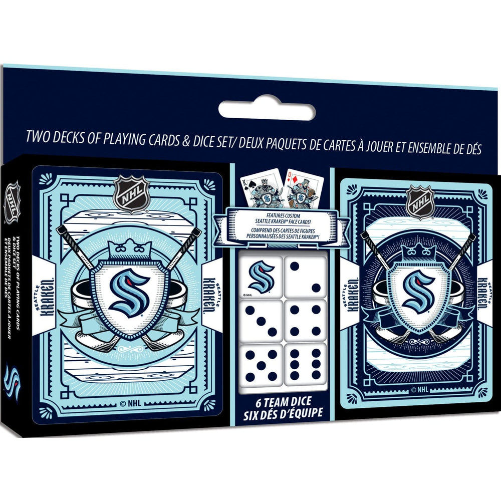 Seattle Kraken - 2-Pack Playing Cards & Dice Set (ONLINE ORDER ONLY)