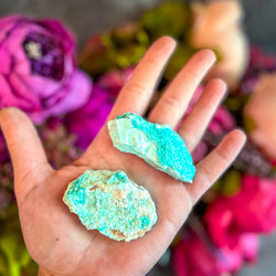 Raw Aurichalcite with Hemimorphite Specimens, USA Minerals (ONLINE ORDER ONLY)