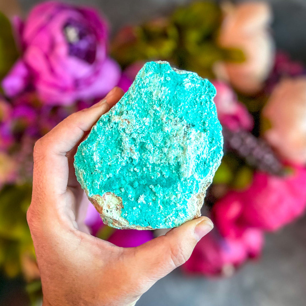 Raw Aurichalcite with Hemimorphite Specimens, USA Minerals (ONLINE ORDER ONLY)