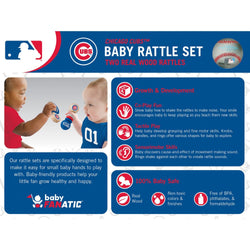 Chicago Cubs - Baby Rattles 2-Pack (ONLINE ORDER ONLY)
