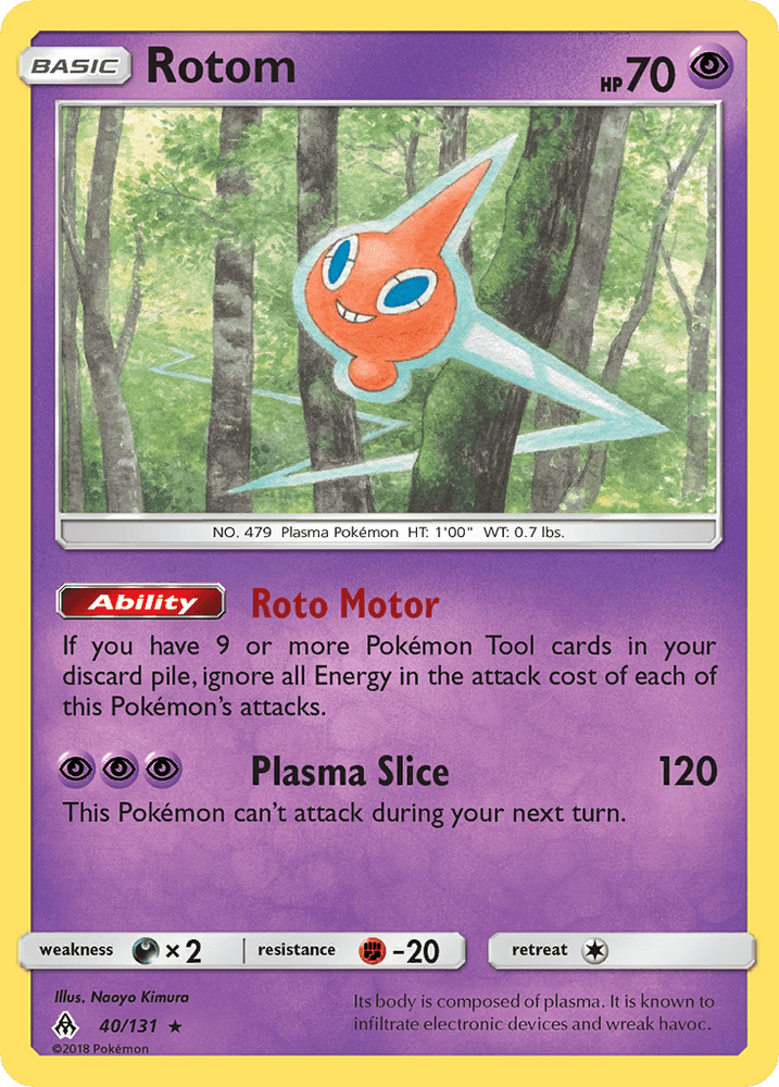 Rotom (40/131) [Sun & Moon: Forbidden Light] (Online Only)