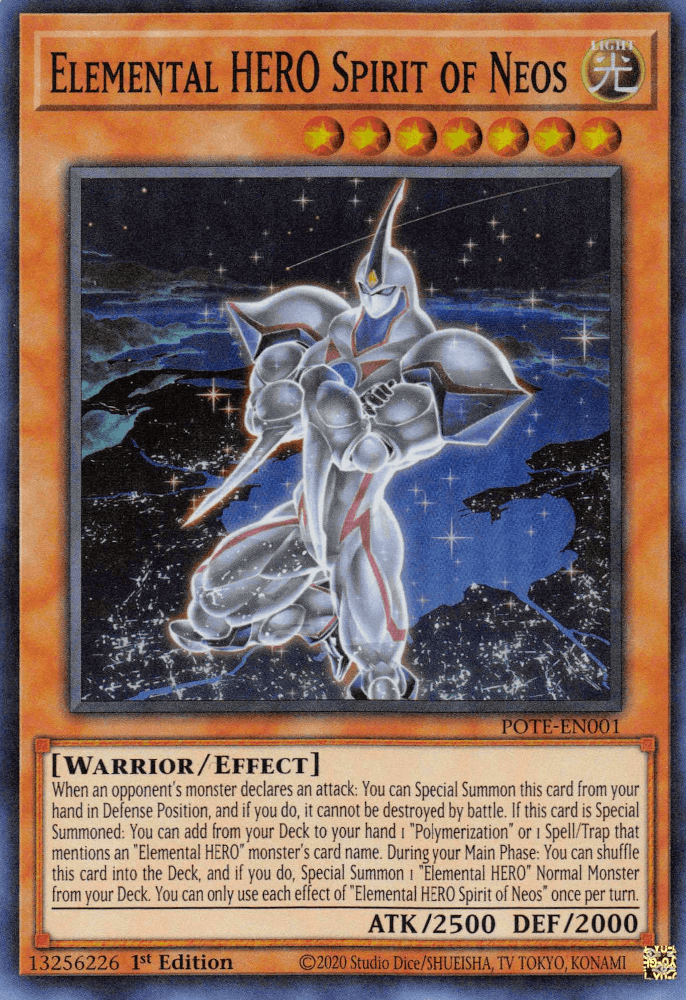 Elemental HERO Spirit of Neos [POTE-EN001] Super Rare (ONLINE ORDER ONLY)
