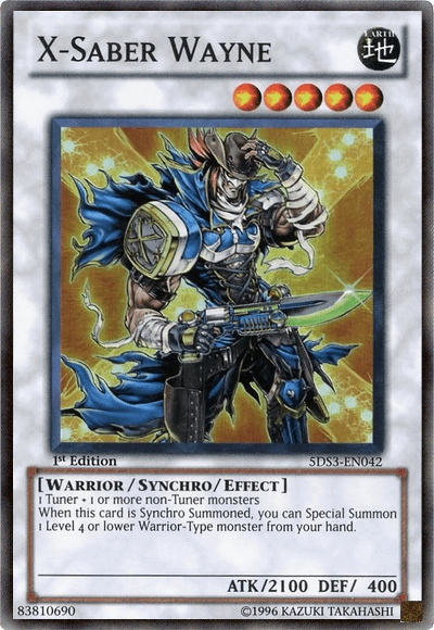 X-Saber Wayne [5DS3-EN042] Super Rare (ONLINE ORDER ONLY)