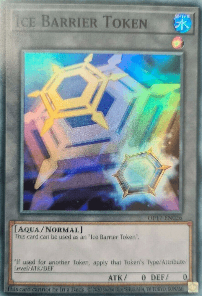 Ice Barrier Token [OP17-EN026] Super Rare (ONLINE ORDER ONLY)