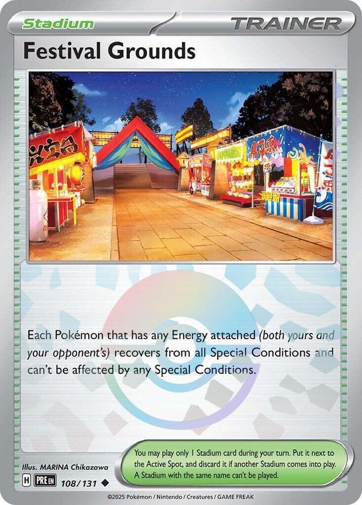 Festival Grounds (108/131) (Poke Ball Pattern) [Scarlet & Violet: Prismatic Evolutions] (Online Only)