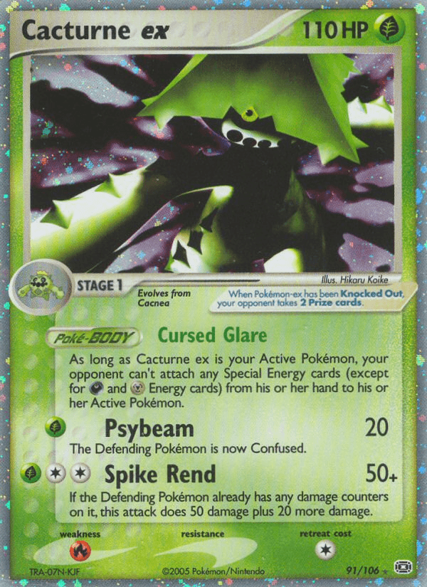 Cacturne ex (91/106) [EX: Emerald] (Online Only)