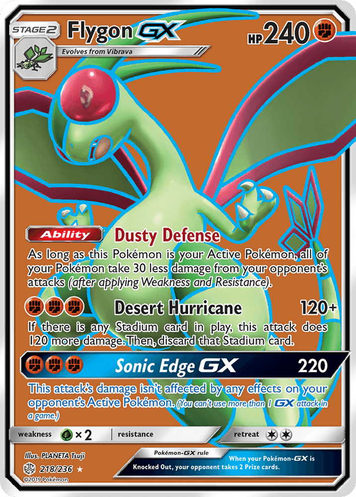 Flygon GX (218/236) [Sun & Moon: Cosmic Eclipse] (Online Only)