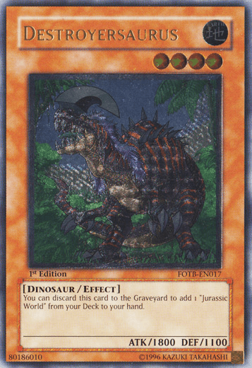 Destroyersaurus [FOTB-EN017] Ultimate Rare (ONLINE ORDER ONLY)