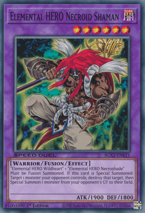 Elemental HERO Necroid Shaman [SGX2-ENE11] Common (ONLINE ORDER ONLY)