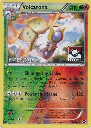 Volcarona (15/114) (League Promo 2nd Place) [XY: Steam Siege] (Online Only)