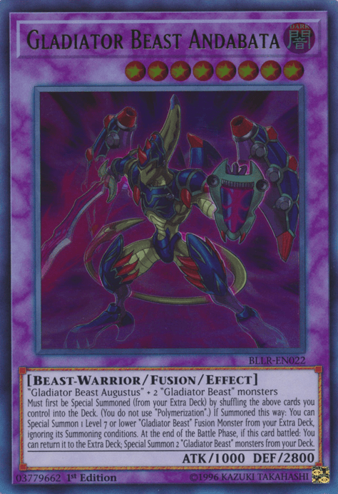 Gladiator Beast Andabata [BLLR-EN022] Ultra Rare (ONLINE ORDER ONLY)