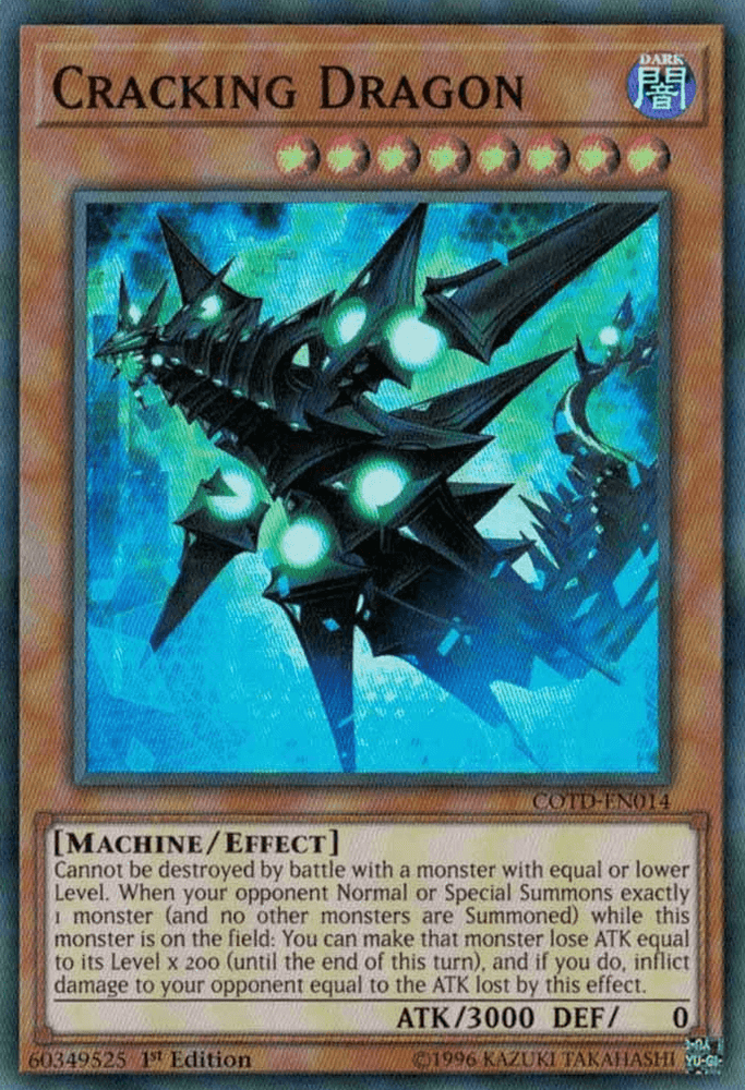 Cracking Dragon [COTD-EN014] Super Rare (ONLINE ORDER ONLY)